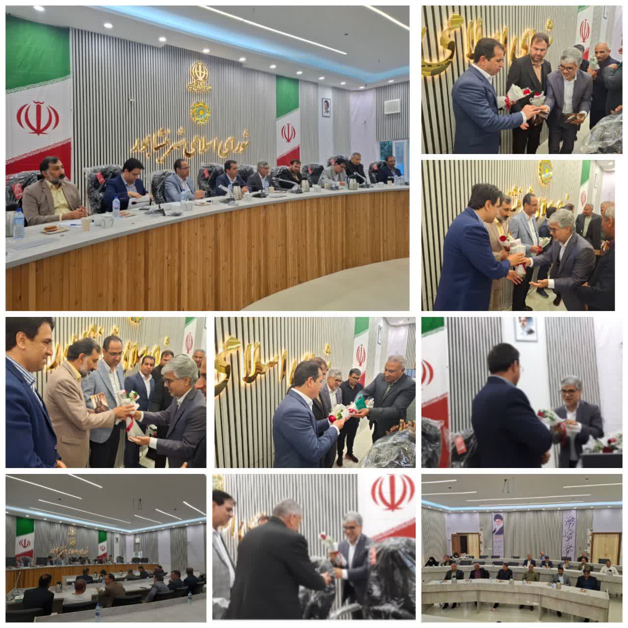 دیدار شهردار و مدیران شهرداری نیشابور با اعضای شورای اسلامی شهر به مناسبت روز ملی شوراها