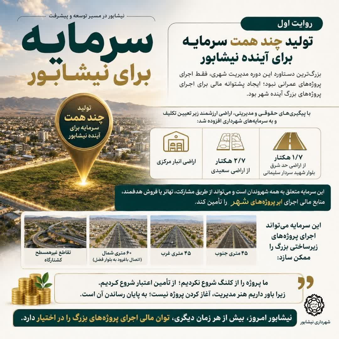 سرمایه برای نیشابور  💠